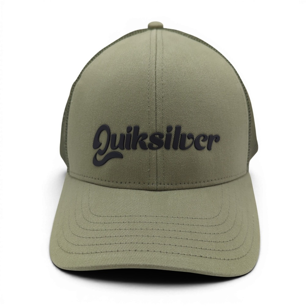 Quiksilver Mens Trucker Hat‎ Sea Spray Green Mesh Snapback Cap QS001003Y NEW